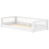 Flexa Montessori Bett Crossbars 90x200 cm Weiss