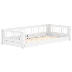 Flexa Montessori Bett Crossbars 90x200 cm Weiss
