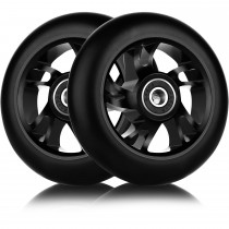 2 Scooter Ersatzräder 100 mm mit ABEC-9 Kugellager – All Black