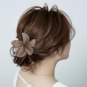 4er Set Blumen-Haarkrallen – Matte Haarklammern