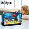 Bausteine Aquarium Shark 648 Teilen