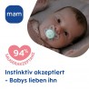 Mam Original Start Night Silikon Schnuller 2 Stück, 0-2 Monate
