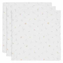 Jollein Hydrophil Spucktücher 70 x 70 cm – 3er-Set – Lovely Birds