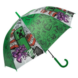 Minecraft Kinder-Regenschirm transparent – 72 cm