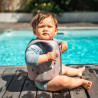 BBLÜV Näj mitwachsende Schwimmweste 18–36 Monate - Taupe