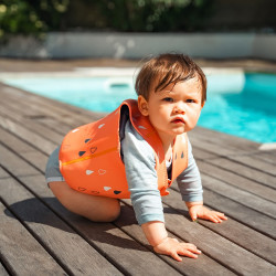 BBLÜV Näj mitwachsende Schwimmweste 18–36 Monate - Orange