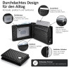 Kartenetui mit Kartenauswurf Carbon-Look Schwarz | befox.ch