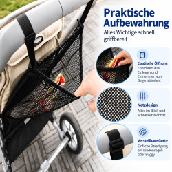 Universal Kinderwagennetz für Buggy – Schwarz | befox.ch