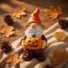 Mini Zwerg mit Kürbis Herbstdeko 11 cm | befox.ch