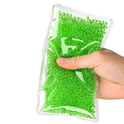Kalt-Gelpad mit Gelperlen 15 × 8 cm – Grün