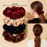 9er-Set Samt-Scrunchies 12 cm 4 Farben | befox.ch