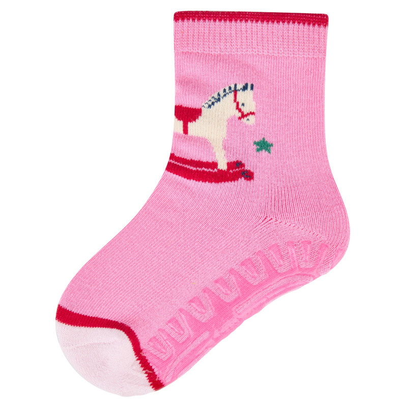 Sterntaler Socken Fliesen Flitzer AIR, Grösse 17-18, 6-9 Monate Schaukelpferd
