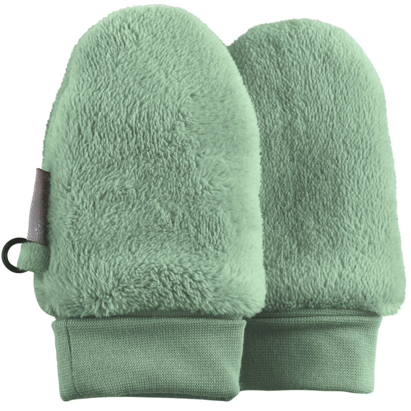 Sterntaler Teddyflausch-Fäustlinge One Size Steingrün