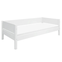 Flexa Einzelbett mit Absturzsicherung, 90x200 cm, Weiss