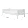 Flexa WHITE Daybed 90 × 200 cm Weiss | befox.ch