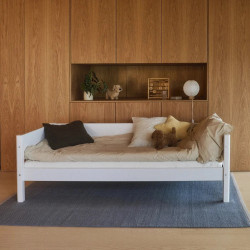 Flexa Einzelbett mit Absturzsicherung, 90x200 cm, Weiss