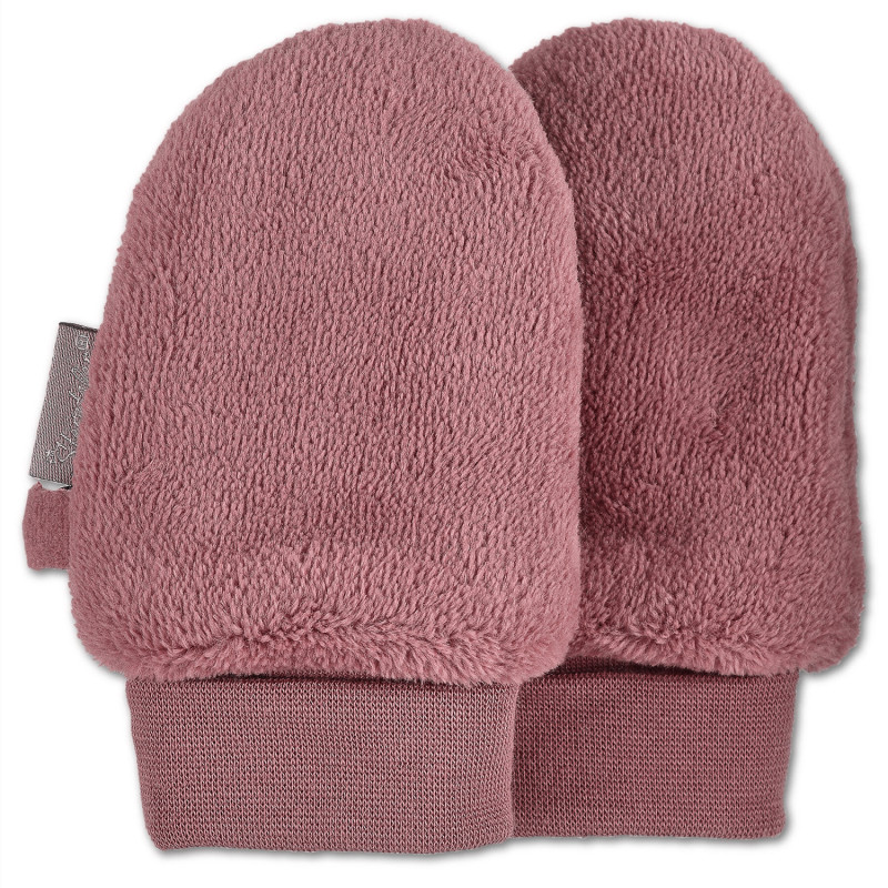 Sterntaler Teddyflausch-Fäustlinge One Size Samtrosa