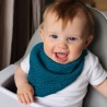 Baby Musselin-Lätzchen 3er-Set Grün & Petrol | befox.ch