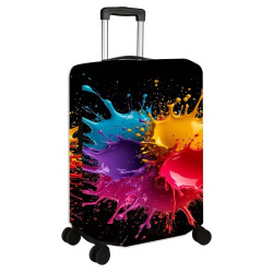 Kofferhülle – Elastischer Kofferschutz – Grösse XL Splash Multicolor
