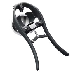2-in-1 Eieröffner mit Eiertrenner – Edelstahl Schwarz