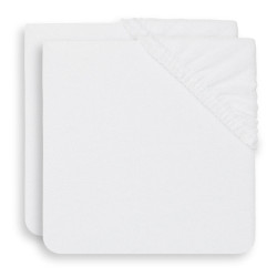 Jollein Wickelauflagenbezug Frottee 50x70cm - 2 Stück Weiss