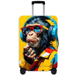 Kofferhülle – Elastischer Kofferschutz – Grösse L Cool Monkey