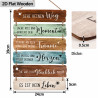 Holz-Wanddekoration im Farmhouse-Stil 39 × 24 cm | befox.ch