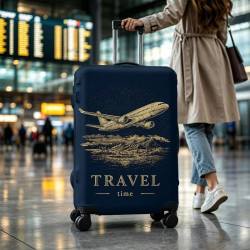 Kofferhülle – Elastischer Kofferschutz – Grösse L Travel-Time