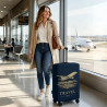 Kofferhülle S Travel time – Flugzeugmotiv | befox.ch