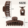 Haarklammer gross 11 cm – Mattes Design | befox.ch