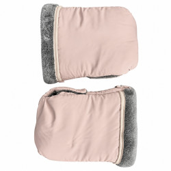 Kinderwagen-Handwärmer Rosa – Flauschige Kinderwagenhandschuhe – Universalgrösse
