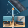 Kehrbesen und Kehrschaufel mit Stiel – 2er-Set – Blau