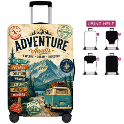 Kofferhülle XL Adventure Awaits – Campermotiv | befox.ch