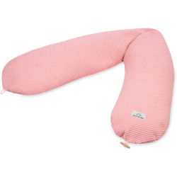 Julius Zöllner Stillkissen Nappi mit Knopf, Waffelpiqué Blush