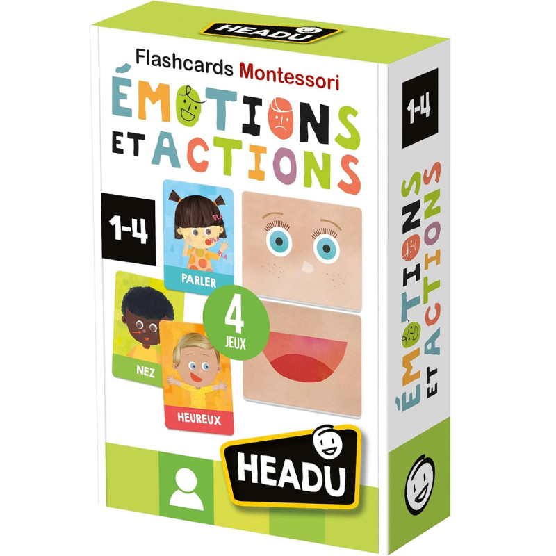 Headu Montessori Flash Cards Émotions