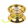YoYo Metallic poliert mit Kugellager und Zubehör – Gold