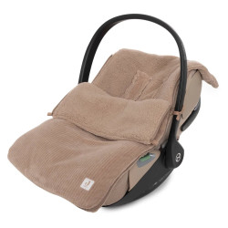 Jollein Fusssack Cloudy Rib Milky Coffee | befox.ch