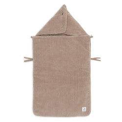 Jollein Fusssack Cloudy Rib Milky Coffee | befox.ch