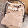 Jollein Fusssack Cloudy Rib Milky Coffee | befox.ch