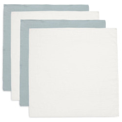 Jollein Spucktücher Hydrophil - 70x70 cm - 4 Stück Sea Green – Sea Green