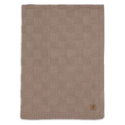 Jollein Babydecke Box Knit 100x150 Milky Coffee | befox.ch