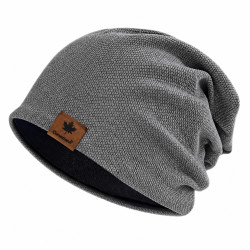 Beanie Mütze – Slouch Beanie – One Siz – Grau