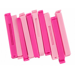 10 Beutelclips Rosa 11 cm – Verschlussklammern | befox.ch