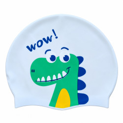 Kinder-Badekappe Wow Dino aus Silikon | befox.ch