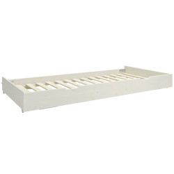 Kopie von Flexa MDF Ausziehbett mit Rollrost 90x190cm weiss
