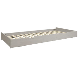 Flexa Classic Ausziehbett 90x190 cm Grau lasiert | befox.ch