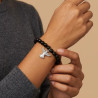 Perlenarmband Schutzengel Schwarz mit Engelanhänger | befox.ch