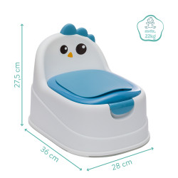Fillikid Töpfchen Birdy Blau mit Deckel | befox.ch