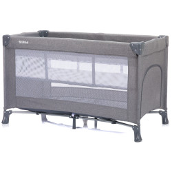 Fillikid Reisebett Milano Grau Melange 120 x 60 cm – Grau Melange