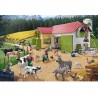 Schmidt Spiele Puzzle Ein Tag auf dem Bauernhof 40 Teile mit 2 Schleich Figuren